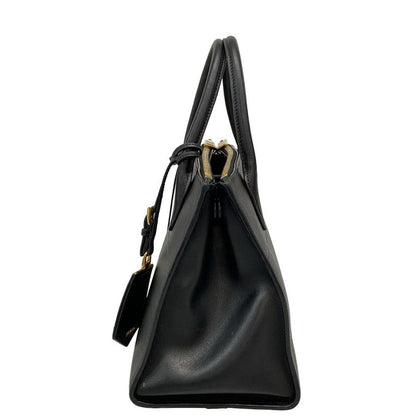 Prada Tote Bag Galleria Small Bag Black X Red Paradigm Leather