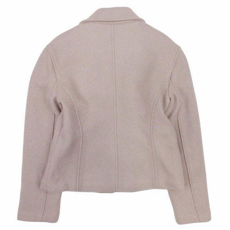 23AW Hermes 100% Cashmere Double Riders Jacket Blouson Outer Coat Medor