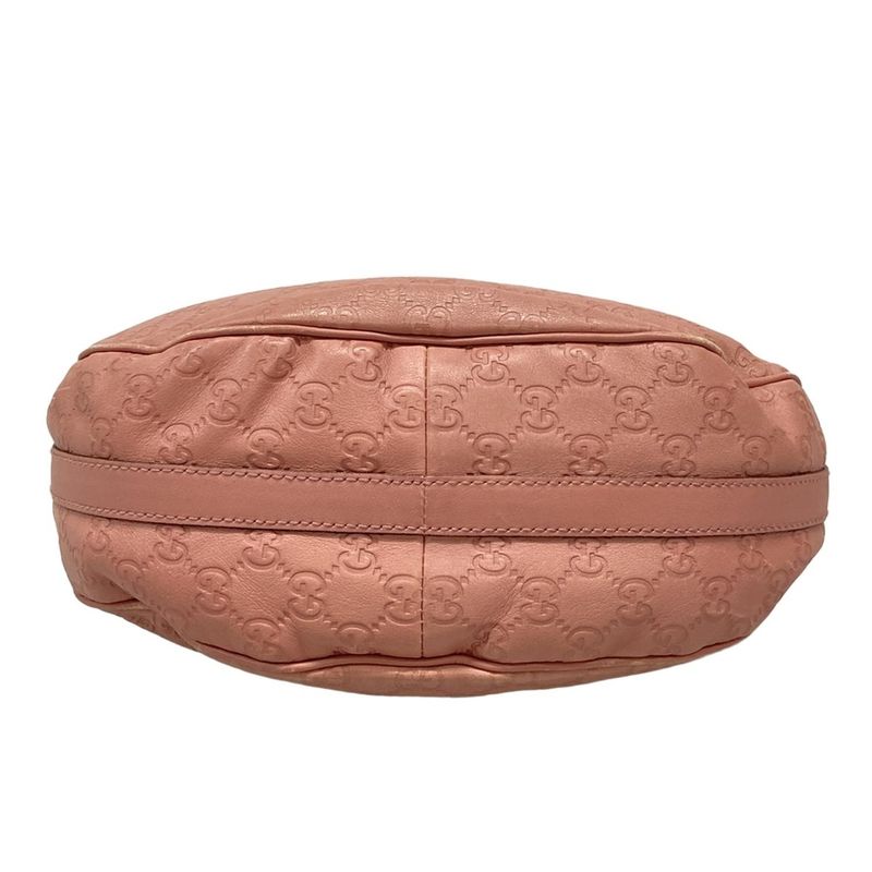 Gucci Shoulder Bag GG Twinsguccissima Line 232962 Pink Leather