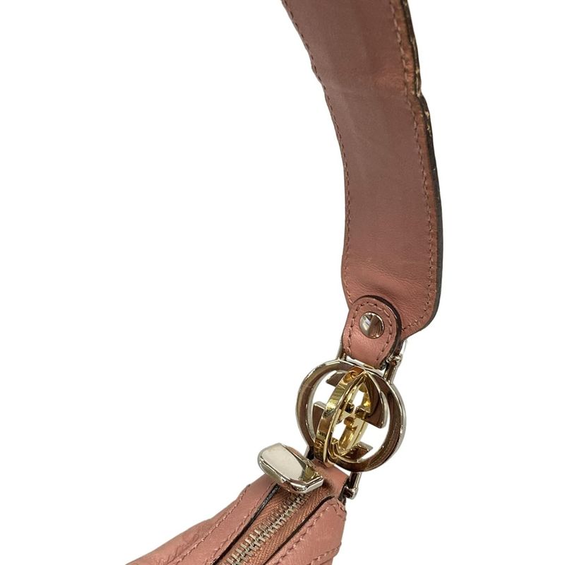 Gucci Shoulder Bag GG Twinsguccissima Line 232962 Pink Leather