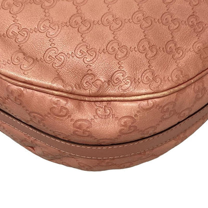 Gucci Shoulder Bag GG Twinsguccissima Line 232962 Pink Leather