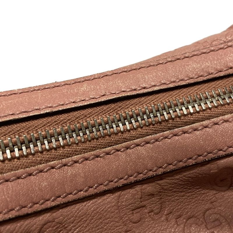Gucci Shoulder Bag GG Twinsguccissima Line 232962 Pink Leather