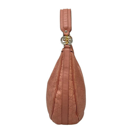 Gucci Shoulder Bag GG Twinsguccissima Line 232962 Pink Leather