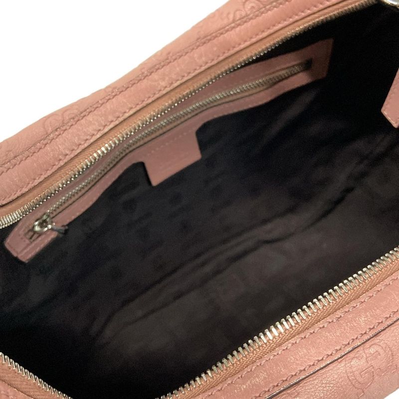 Gucci Shoulder Bag GG Twinsguccissima Line 232962 Pink Leather