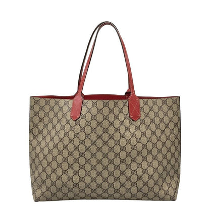 Gucci Tote Bag GG Kaleido Medium Reversible Leather Tote Bag 368568 Dark Brown