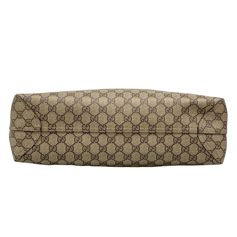 Gucci Tote Bag GG Kaleido Medium Reversible Leather Tote Bag 368568 Dark Brown