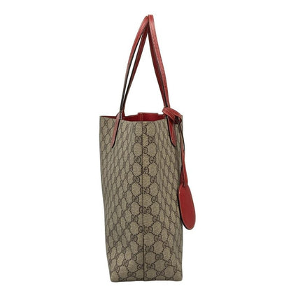 Gucci Tote Bag GG Kaleido Medium Reversible Leather Tote Bag 368568 Dark Brown