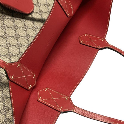 Gucci Tote Bag GG Kaleido Medium Reversible Leather Tote Bag 368568 Dark Brown