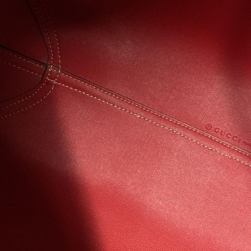 Gucci Tote Bag GG Kaleido Medium Reversible Leather Tote Bag 368568 Dark Brown