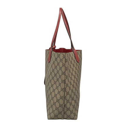 Gucci Tote Bag GG Kaleido Medium Reversible Leather Tote Bag 368568 Dark Brown