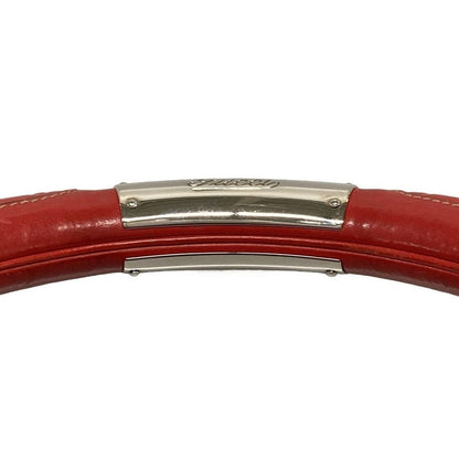 Gucci Handbag Indy Guccissima Line 177088 Red Leather