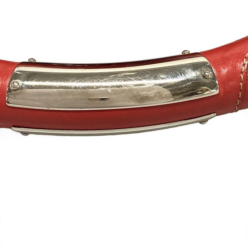 Gucci Handbag Indy Guccissima Line 177088 Red Leather