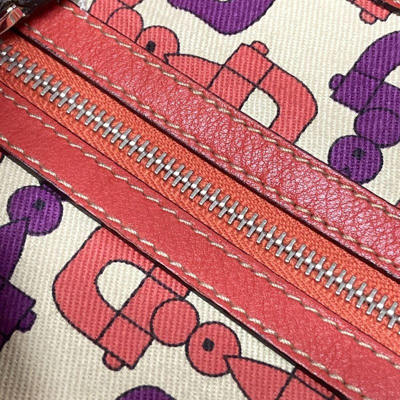 Gucci Handbag Indy Guccissima Line 177088 Red Leather