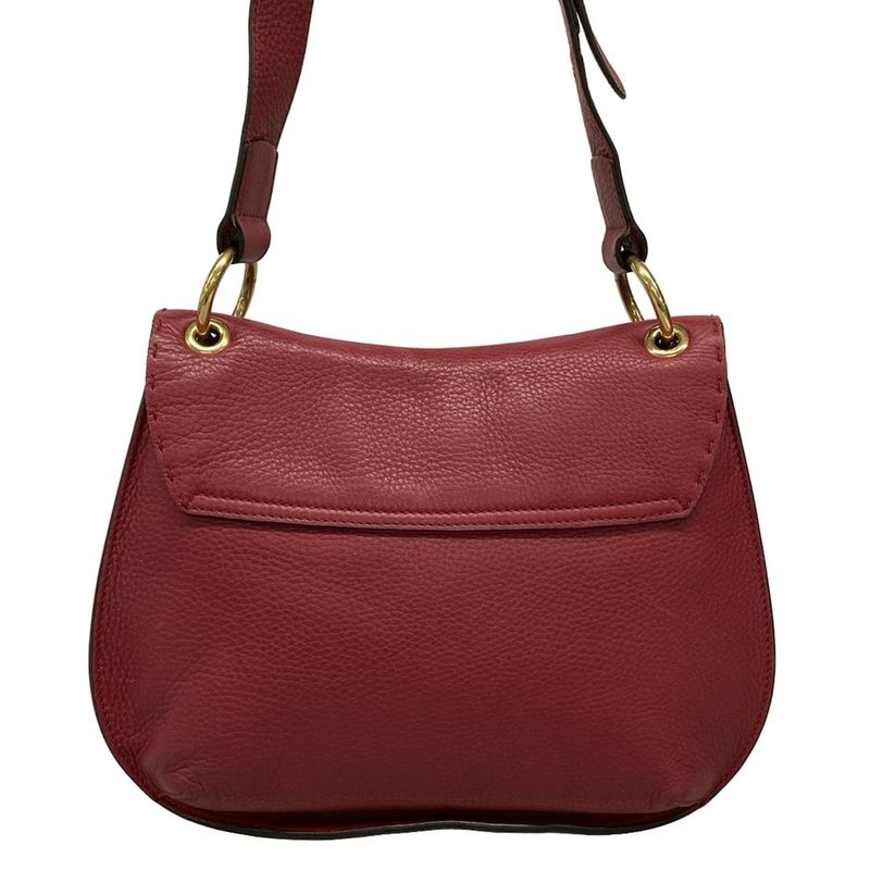 Gucci Shoulder Bag Ggmarmont 409154 Red Leather