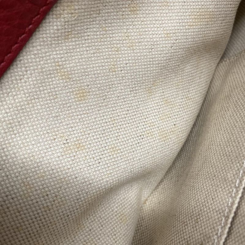 Gucci Shoulder Bag Ggmarmont 409154 Red Leather