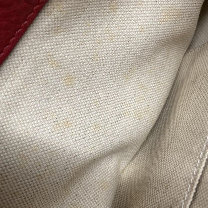 Gucci Shoulder Bag Ggmarmont 409154 Red Leather