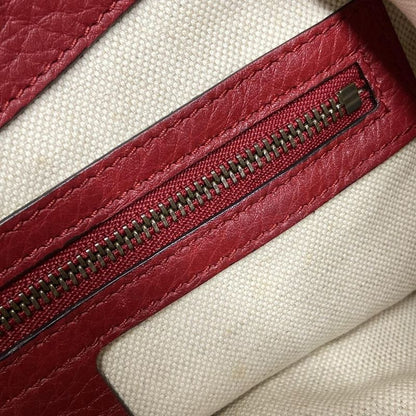 Gucci Shoulder Bag Ggmarmont 409154 Red Leather