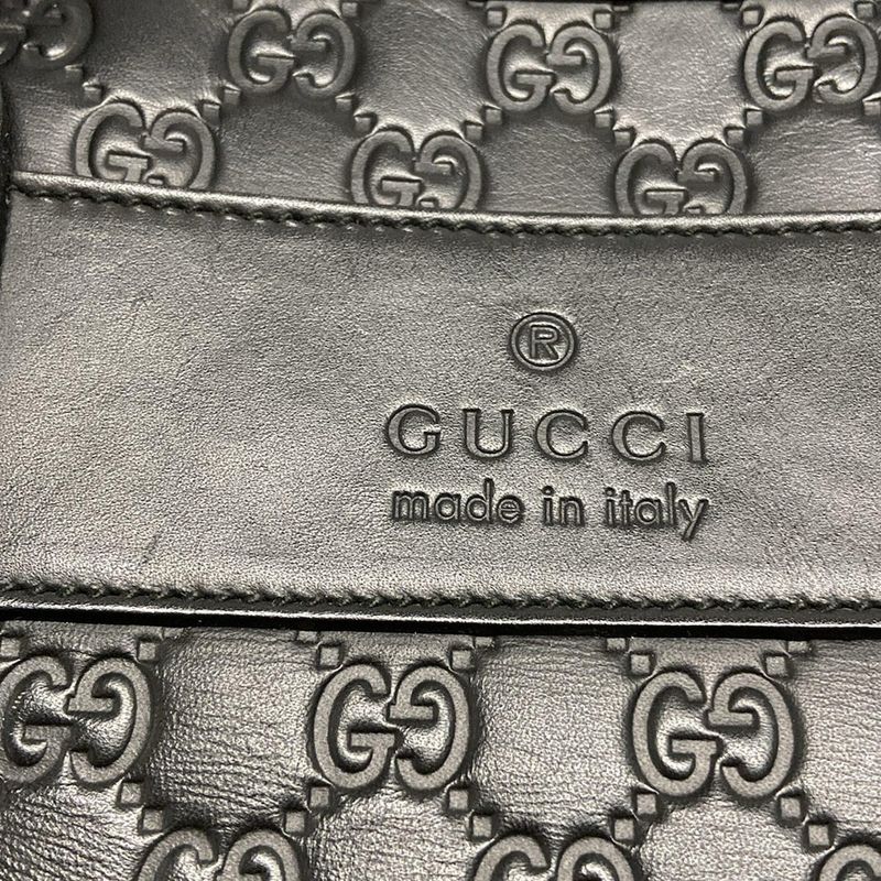 Gucci Business Bag Guccissima Line Sherry (web) 246410 Black Main Item No Lock