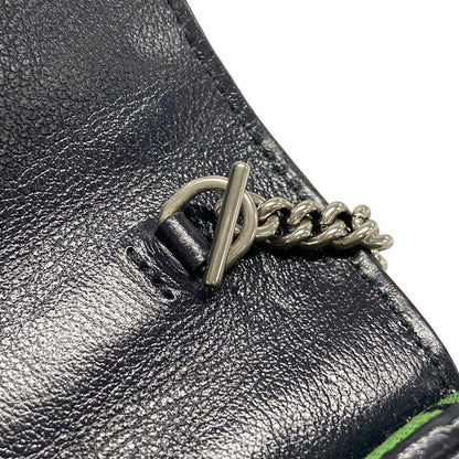 Gucci Shoulder Bag Ggmarmont 476433 Green X Dark Navy Mini Bag Leather