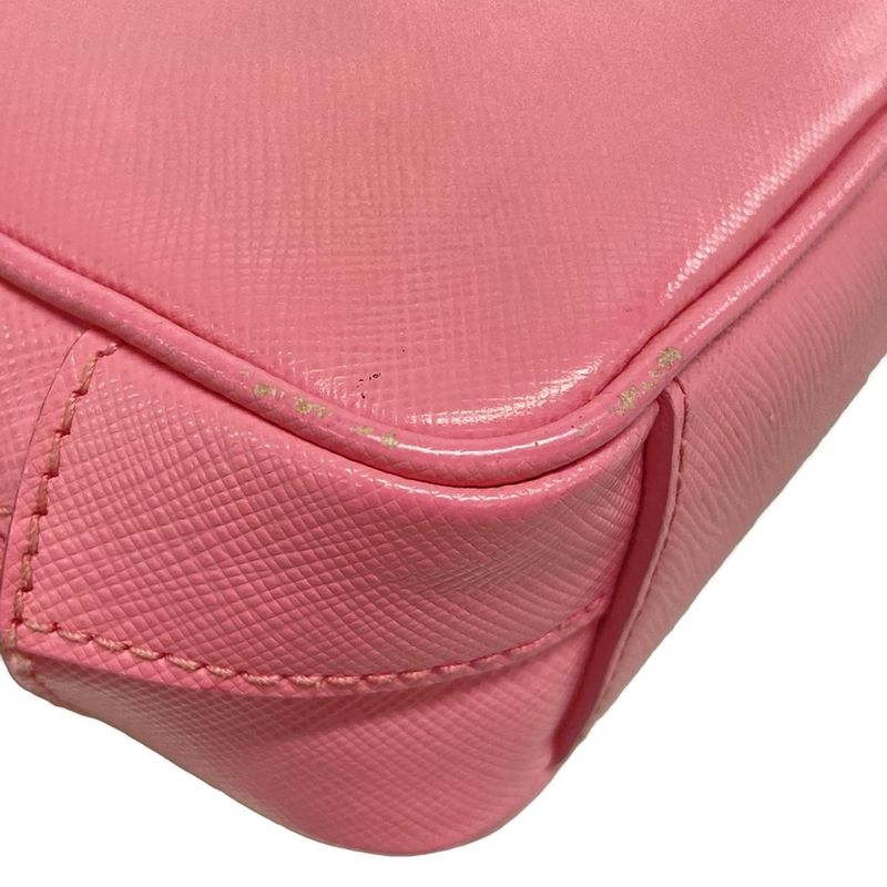Prada Shoulder Bag - Pink Removable Strap Mini Bag Leather