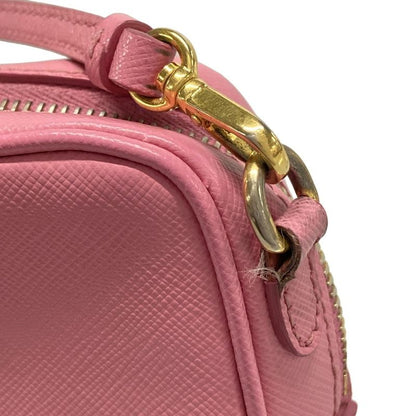 Prada Shoulder Bag - Pink Removable Strap Mini Bag Leather