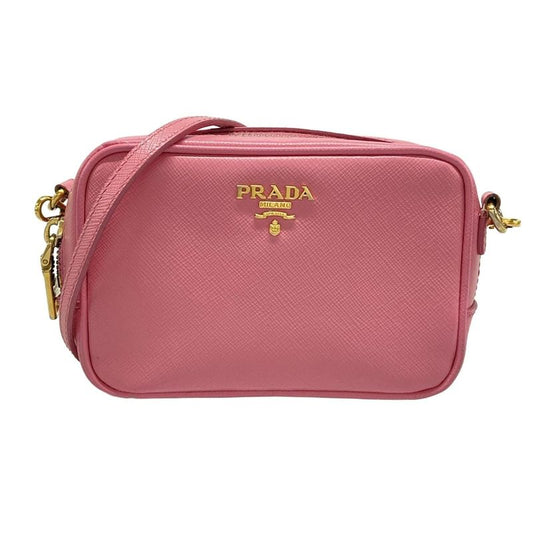 Prada Shoulder Bag - Pink Removable Strap Mini Bag Leather