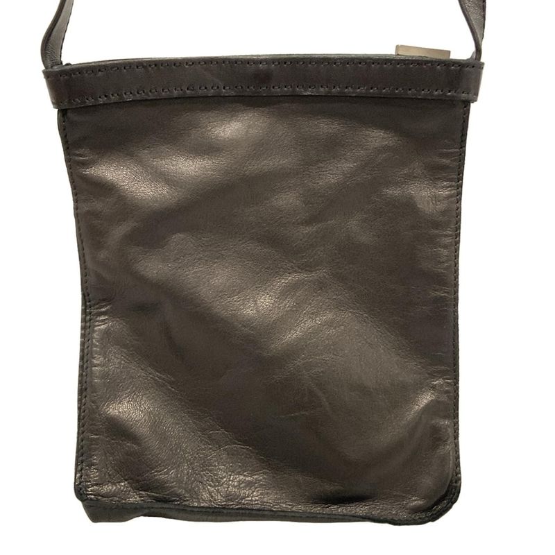 Hermes Shoulder Bag Toe De Punching Black Leather