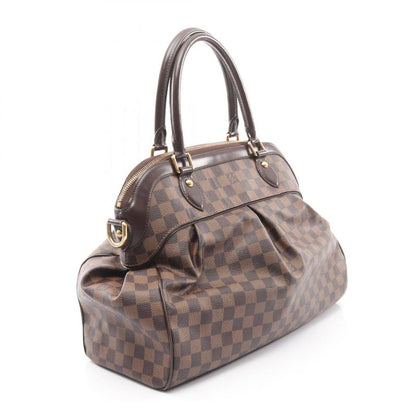 Louis Vuitton Handbag Trevi GM Damier Ebene N51998 PVC Coated Canvas Leather