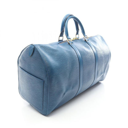 Louis Vuitton Boston Bag Keepall 50 Epi Toledo Blue M42965 Toledo Blue Leather