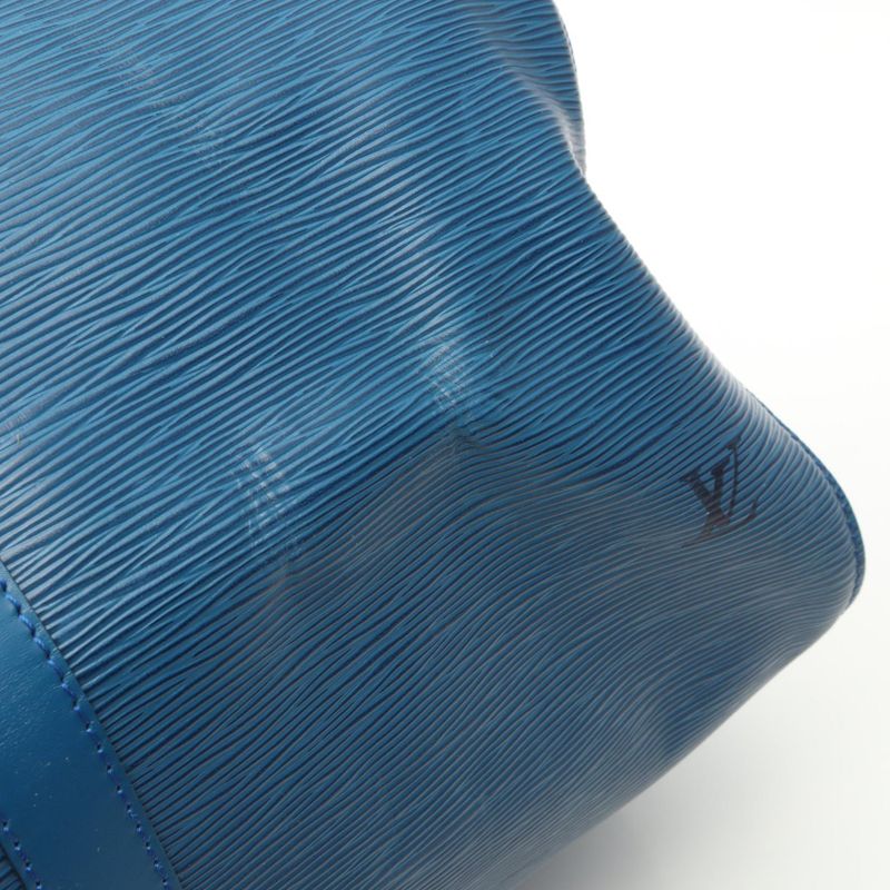 Louis Vuitton Boston Bag Keepall 50 Epi Toledo Blue M42965 Toledo Blue Leather