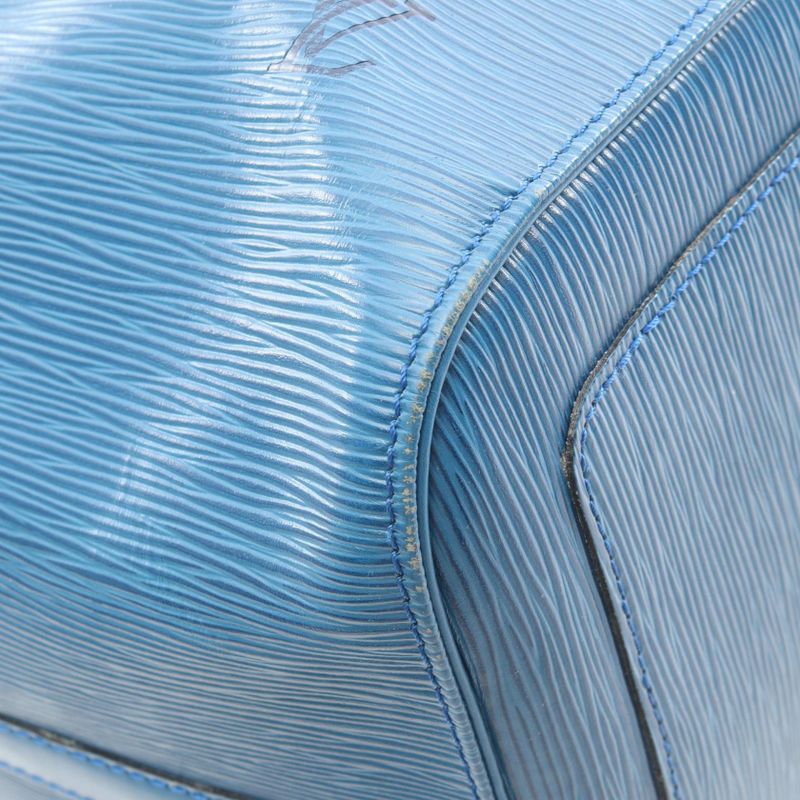 Louis Vuitton Boston Bag Keepall 50 Epi Toledo Blue M42965 Toledo Blue Leather