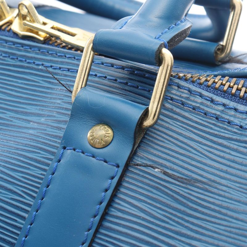 Louis Vuitton Boston Bag Keepall 50 Epi Toledo Blue M42965 Toledo Blue Leather