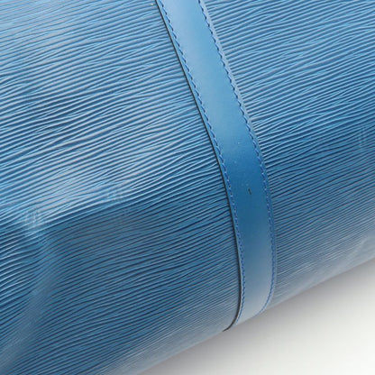 Louis Vuitton Boston Bag Keepall 50 Epi Toledo Blue M42965 Toledo Blue Leather