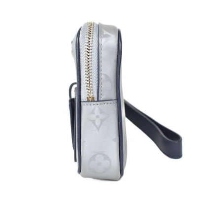 Louis Vuitton Alpha Clutch Monogram Satellite Clutch Bag Second Bag Gray M44171