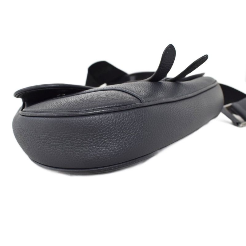 Christian Dior Atelier Logo Saddle Bag Shoulder Bag Gray