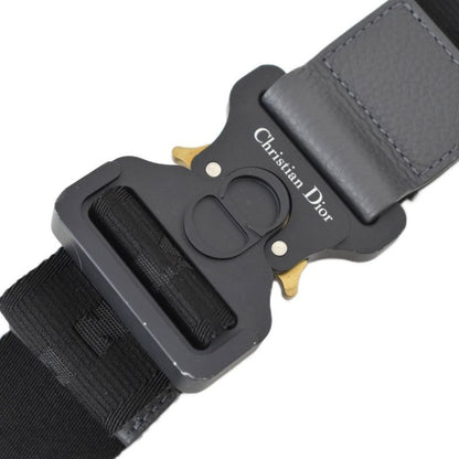 Christian Dior Atelier Logo Saddle Bag Shoulder Bag Gray