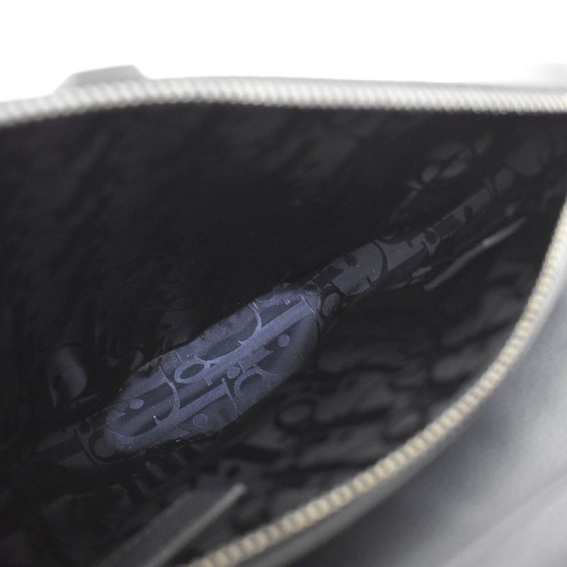 Christian Dior Atelier Logo Saddle Bag Shoulder Bag Gray