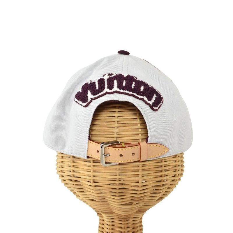 Louis Vuitton League Cap Logo Hat Gray Bordeaux M7176l