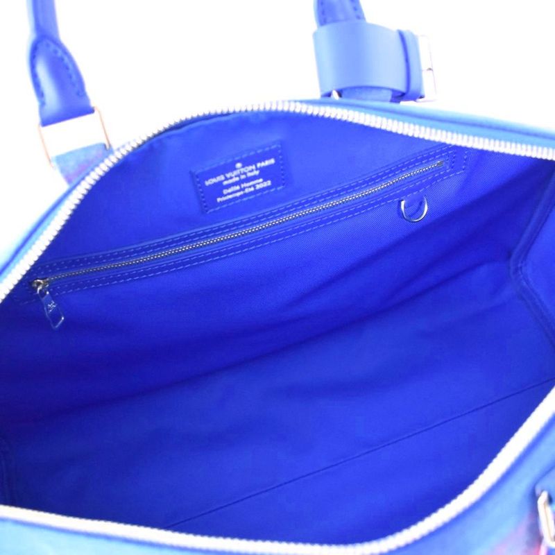 Louis Vuitton 22SS Sustainable Keepall 50 Landscape Boston Bag Blue M59676