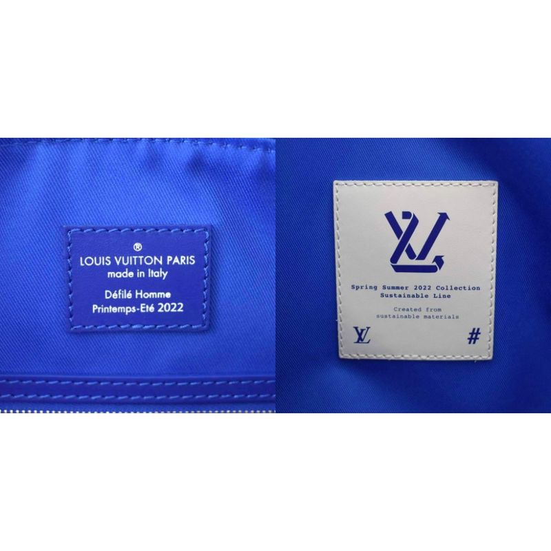 Louis Vuitton 22SS Sustainable Keepall 50 Landscape Boston Bag Blue M59676
