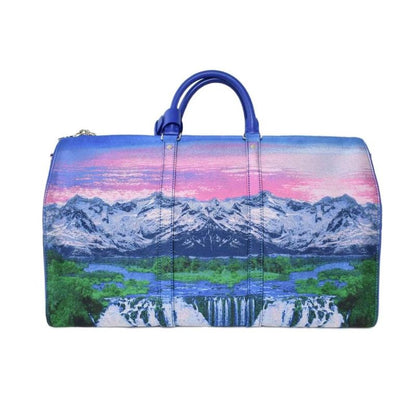 Louis Vuitton 22SS Sustainable Keepall 50 Landscape Boston Bag Blue M59676