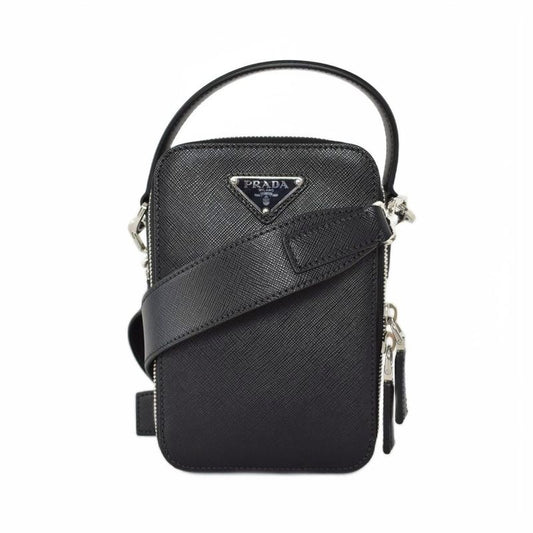 Prada Brick Sapphiano Shoulder Bag Black 2vh067