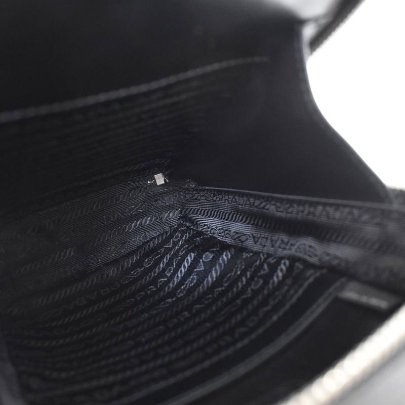 Prada Brick Sapphiano Shoulder Bag Black 2vh067