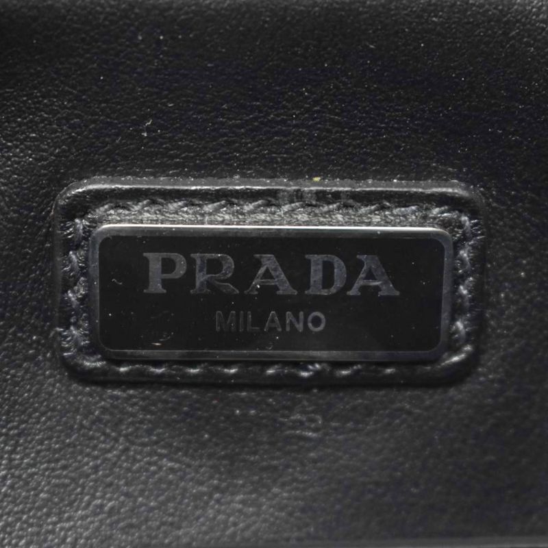 Prada Brick Sapphiano Shoulder Bag Black 2vh067