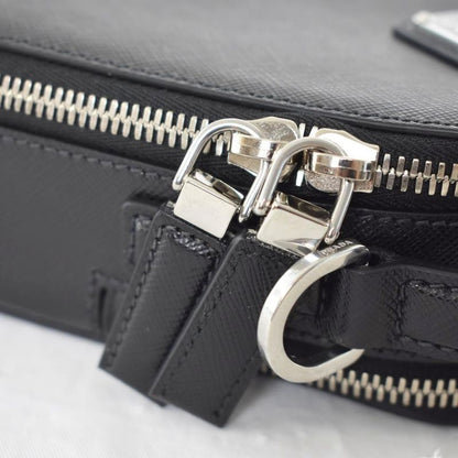 Prada Brick Sapphiano Shoulder Bag Black 2vh067