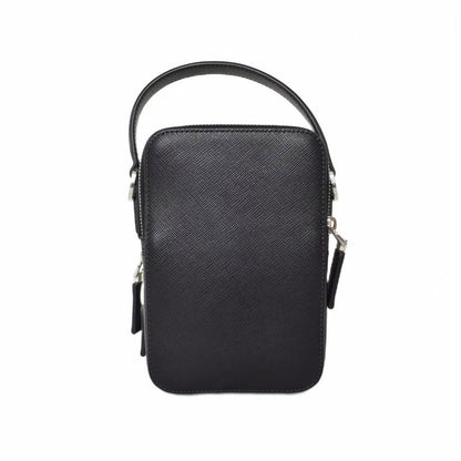 Prada Brick Sapphiano Shoulder Bag Black 2vh067