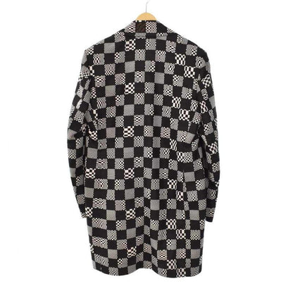 Louis Vuitton 21SS Distorted Damier Chester Coat Stainless Steel Collar 48