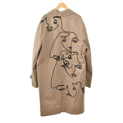 Celine Artist Print Mac Coat Trench Coat 46 Beige 2m822460q
