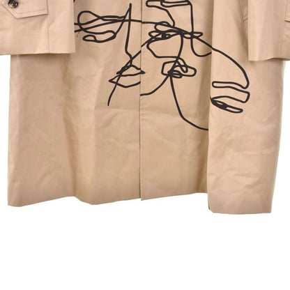 Celine Artist Print Mac Coat Trench Coat 46 Beige 2m822460q