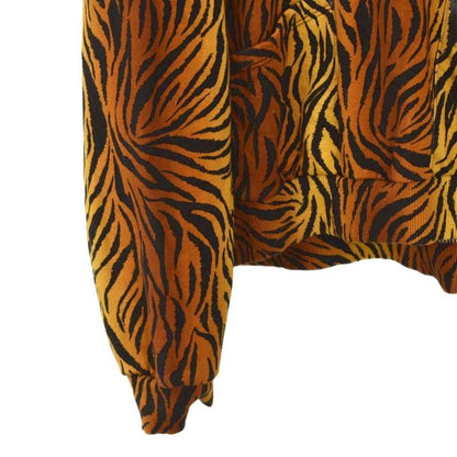 Celine Pullover Hoodie Logo Taiga Pattern Animal Pattern XL Brown 2y571582q